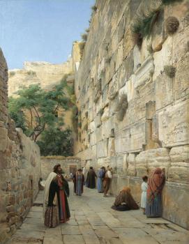 Bauernfiend, Gustav : Wailing Wall, Jerusalem